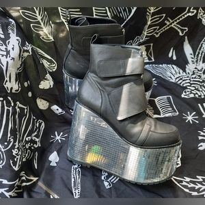 Club Exx Disco Platform Booties